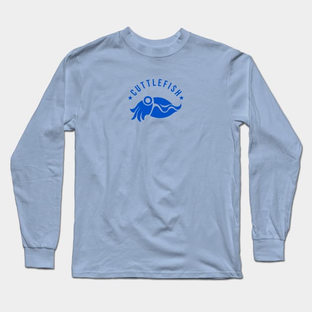 Stylized, minimalist Cuttlefish for sea life lovers Long Sleeve T-Shirt by croquis design